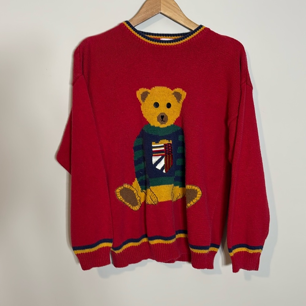 Vintage Teddy Bear Sweater